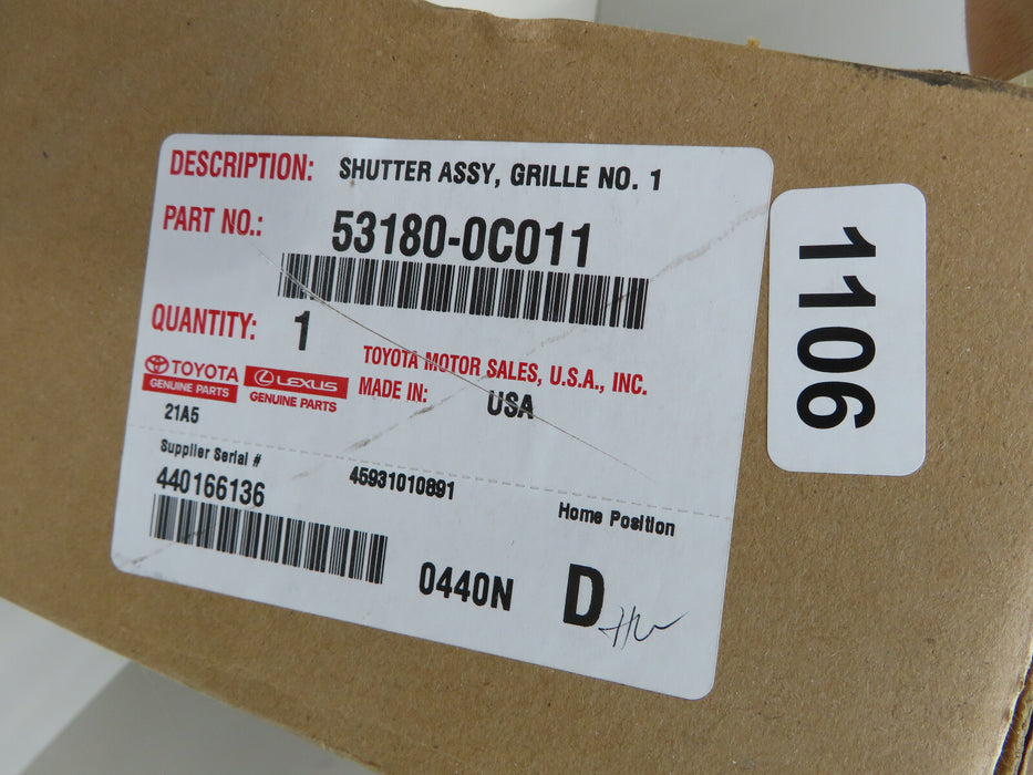 TOYOTA FRONT RADIATOR AIR SHUTTER OEM