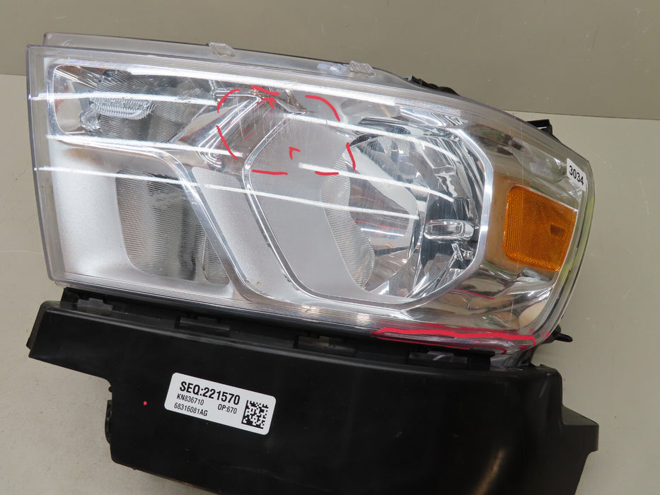 2019-2021 DODGE RAM 1500 HEADLIGHT LEFT HALOGEN HEADLIGHT LAMP OEM