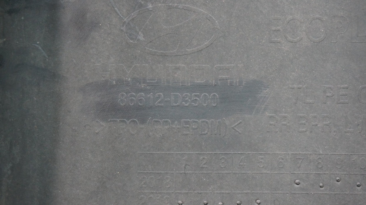 2019-2021 HYUNDAI TUCSON REAR LOWER BUMPER VALANCE COVER OEM 86612-D3500