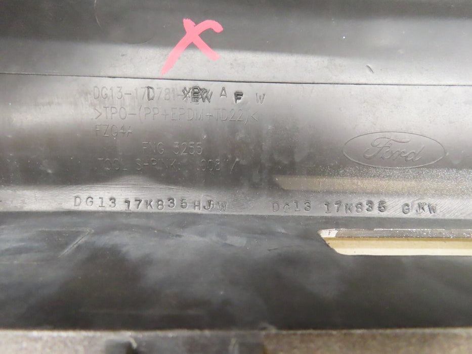 2013-2018 FORD TAURUS LIMITED SE SEL REAR BUMPER COVER PANEL OEM DG13-17D781