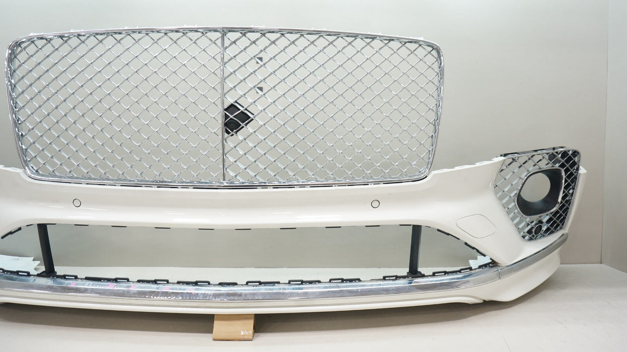 2021-2023 BENTLEY BENTAYGA FRONT BUMPER COVER WITH GRILLES, SENSORS, CAMERA OEM