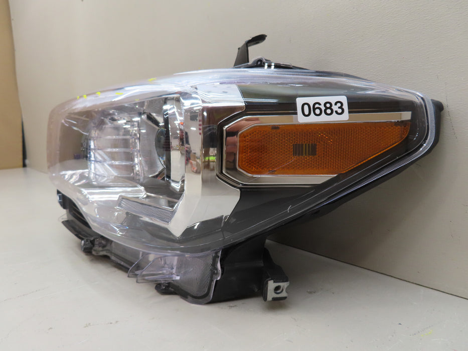 2016-2023 TOYOTA TACOMA FRONT LEFT DRIVER HEADLIGHT HALOGEN AFTERMARKET W/LED