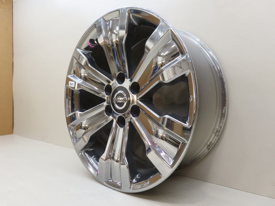 2017-2019 NISSAN TITAN SV 20X8 CHROME 6 SPOKE WHEEL RIM OEM