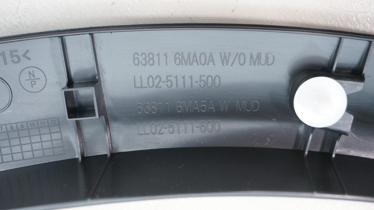 2017-2020 NISSAN ROGUE SPORT FRONT LEFT DRIVER SIDE FENDER FLARE 63811 6MA0A OEM