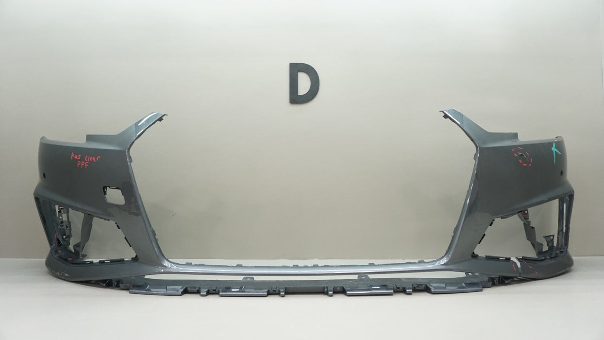 2017-2019 AUDI A4 S4 S-LINE B9 FRONT BUMPER COVER 8W0807437AB OEM 17 18 19