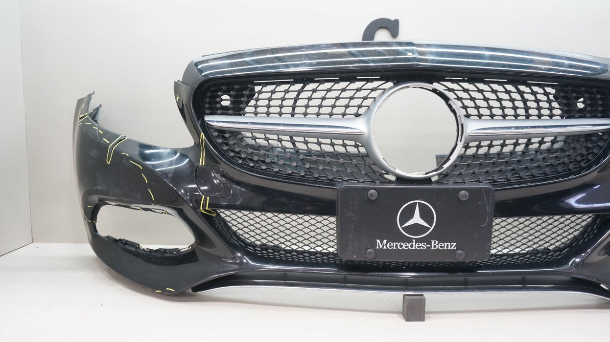 2015-2018 MERCEDES-BENZ C-CLASS W205 FRONT BUMPER COVER PANEL OEM