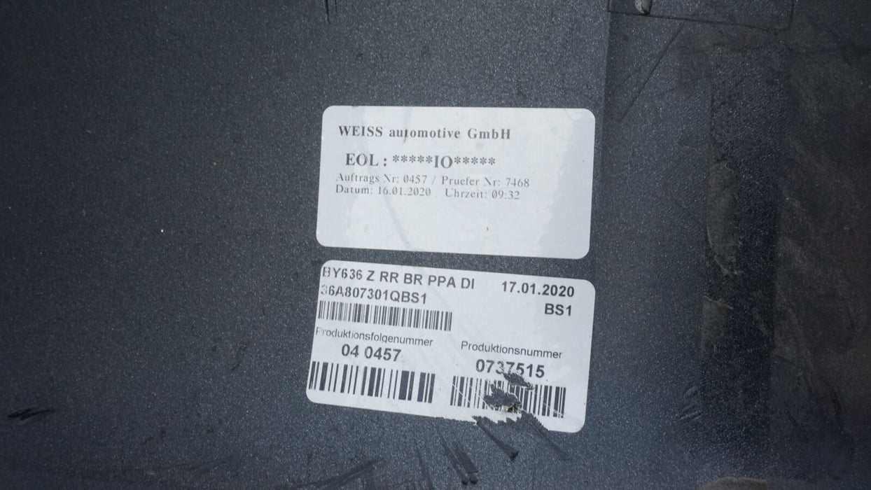 2017-2019 BENTLEY BENTAYGA REAR BUMPER COVER OEM 36A807301QBS1 17 18 19