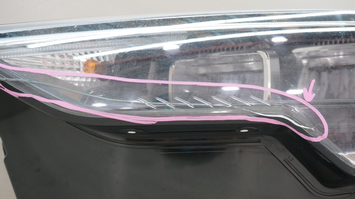 2019-2023 AUDI Q3 FRONT LEFT DRIVER SIDE LED HEADLIGHT OEM 83A941011 *CRACKED*