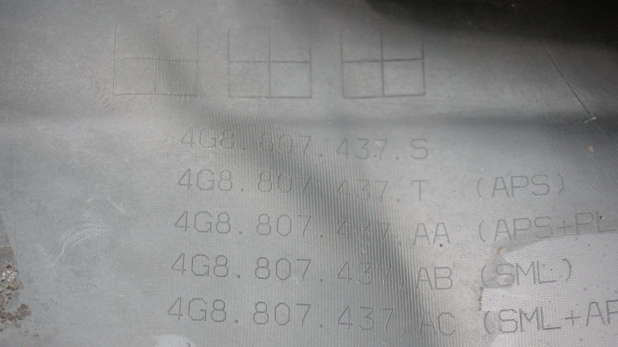 2016-2018 AUDI A7 S7 FRONT BUMPER COVER PANEL OEM 4G8807437