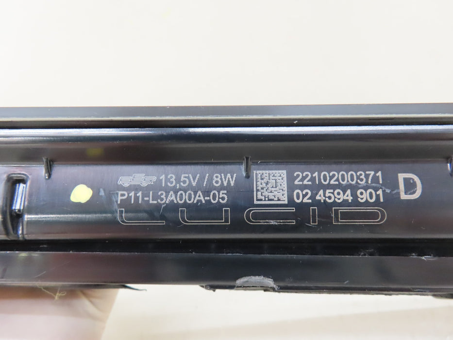 2022-2024 LUCID AIR REAR UPPER TRUNK TAIL LIGHT OEM