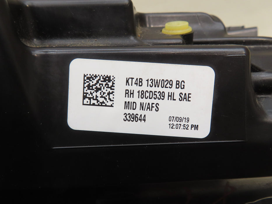 2019-2023 FORD EDGE FRONT RIGHT PASSENGER HEADLIGHT FULL LED OEM KT4B 13W029