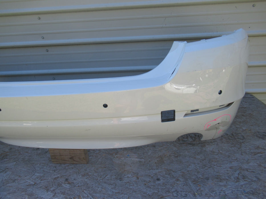 2011-2013 BMW 528I F10 REAR BUMPER COVER PANEL PLASTIC ALPIWEISS 7240334 OEM