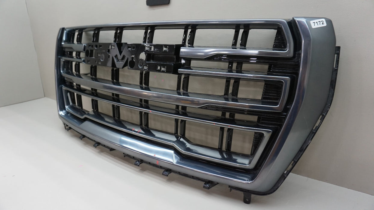 2021-2023 GMC YUKON FRONT UPPER MAIN GRILLE 84835787 OEM 21 22 23 GOOD CONDITION
