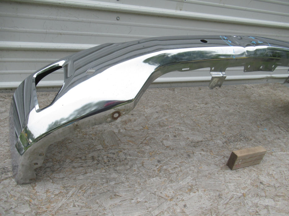 2016-2019 CHEVROLET SILVERADO 1500 LTZ FRONT BUMPER CHROME METAL W/SENSORS OEM