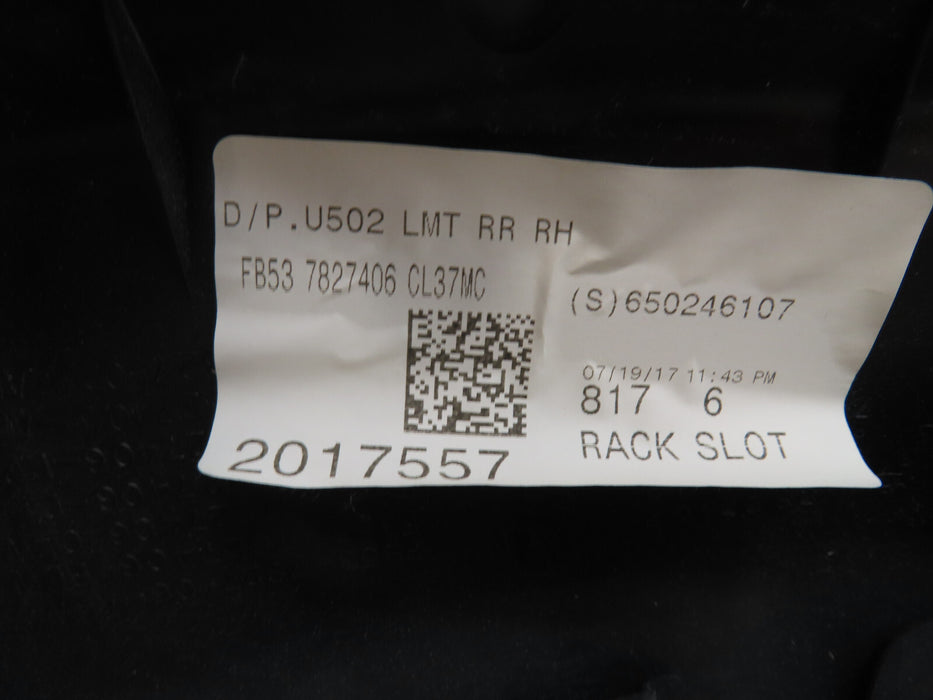 2016-2019 FORD EXPLORER REAR RIGHT PASSENGER SIDE DOOR PANEL INTERIOR OEM