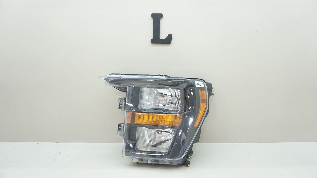 2021-2023 FORD F-150 FRONT LEFT SIDE BLACK BEZEL HEADLIGHT OEM ML34-13D155-A