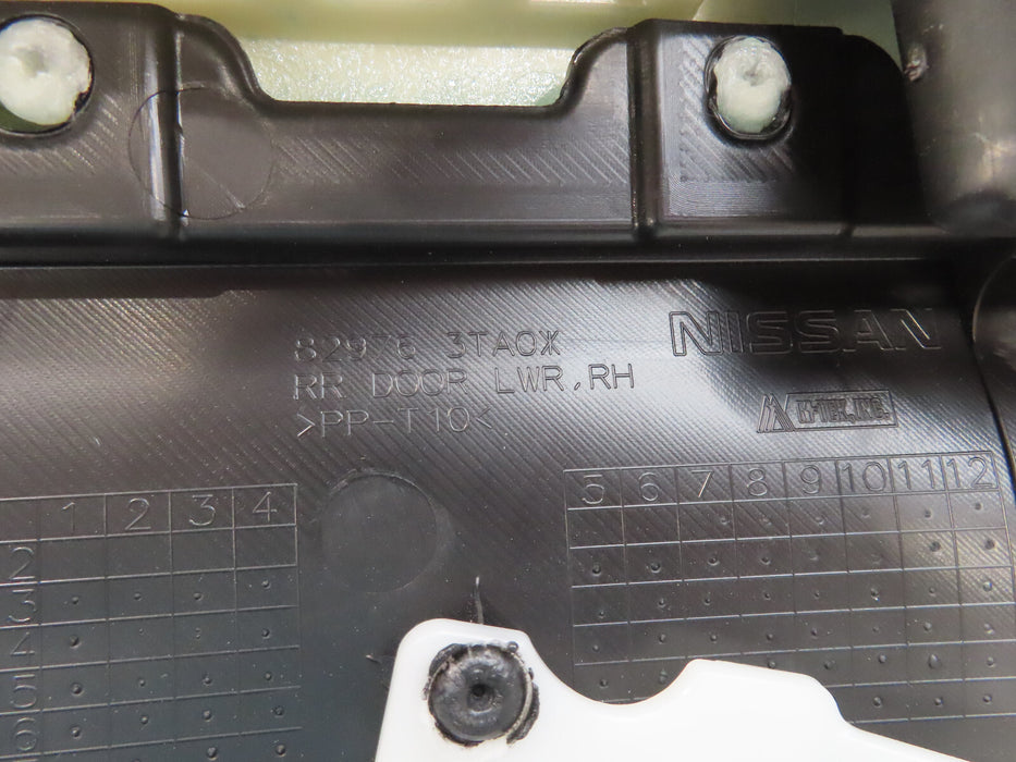 2013 NISSAN ALTIMA REAR RIGHT PASSNER SIDE DOOR PANEL OEM