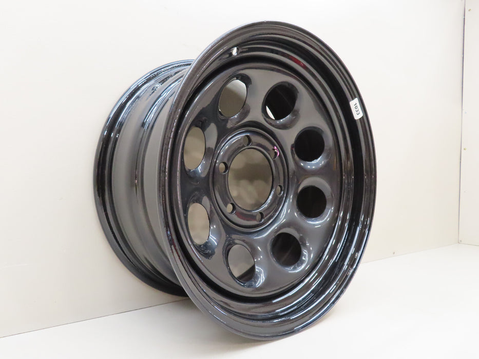 CRAGAR WHEEL SOFT 8 STEEL BLACK 17"x 8" 6 x 5.5" BOLT CIRCLE 4.5" BACKSPACE (P)