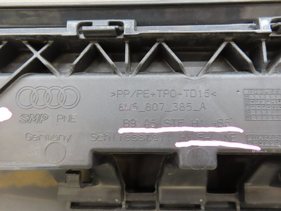 2018 2019 AUDI A5 S5 B9 S-LINE REAR BUMPER COVER OEM 8W6807385A