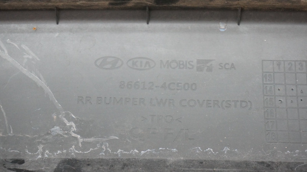 2014-2015 KIA OPTIMA REAR LOWER BUMPER VALANCE PANEL OEM 86612-4C500