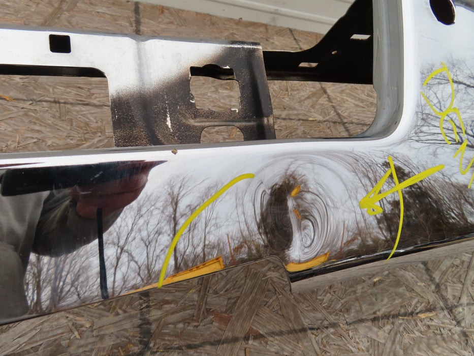 2014-2018 GMC SIERRA 1500 REAR BUMPER COVER CHROME W/ SENSOR HOLES OEM