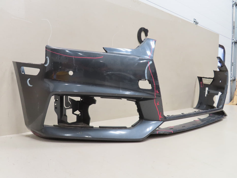 2017-2019 AUDI A4 4DR SEDAN S-LINE FRONT BUMPER COVER PANEL OEM 8W0807437F