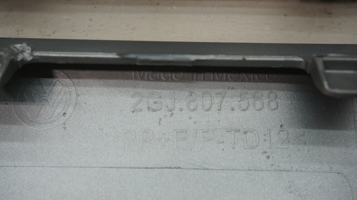 2022-2024 VOLKSWAGEN TAOS LOWER REAR BUMPER VALANCE SILVER OEM 2GJ-807-568