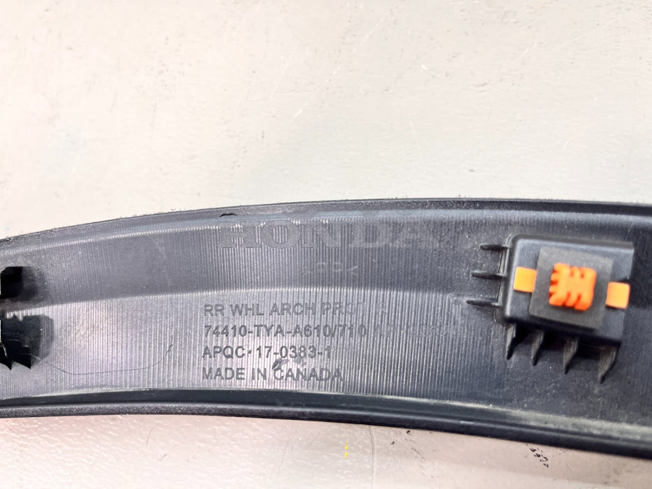 2022-2025 ACURA MDX RH REAR FENDER FLARE 74410-TYA-A610/710 OEM