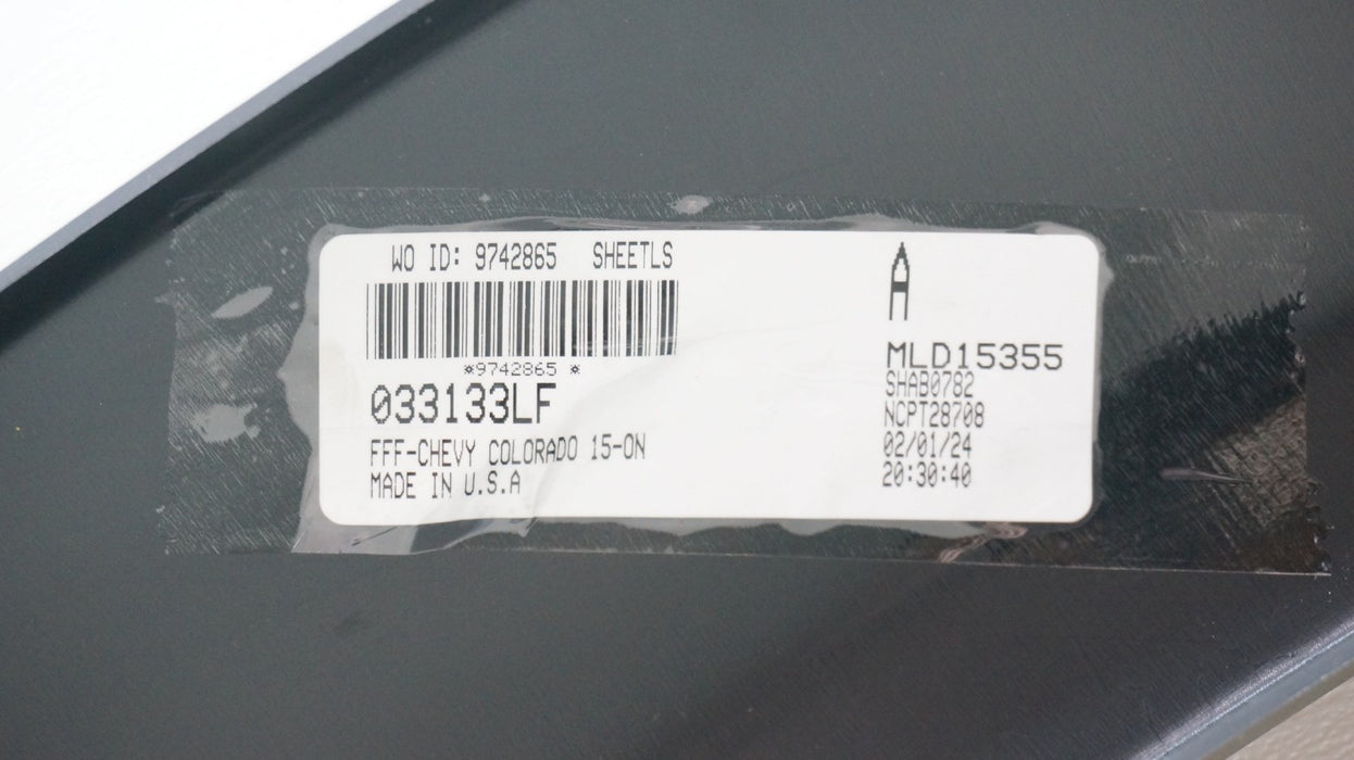 2015-2022 CHEVROLET COLORADO FRONT LEFT SIDE FENDER FLARE AFTERMARKET