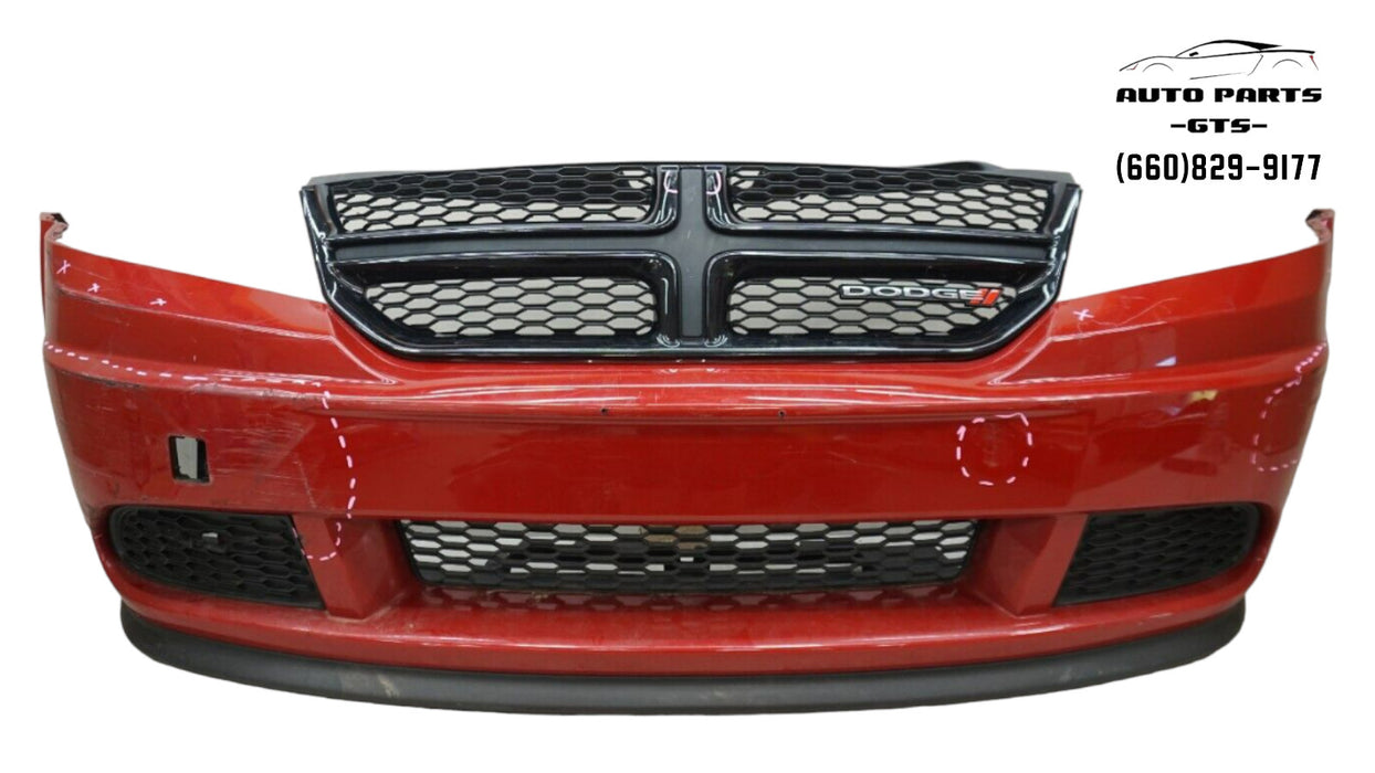 2013-2017 DODGE JOURNEY SE FRONT BUMPER COVER W/ GRILLE GRILL OEM 1RM50TRMAB