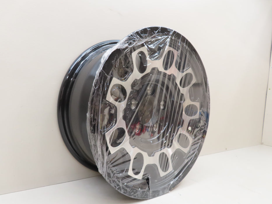 SENDEL 15X6 5/4.5 ALUMINUM BLACK TRAILER WHEEL RIM T07-56545BM (P)