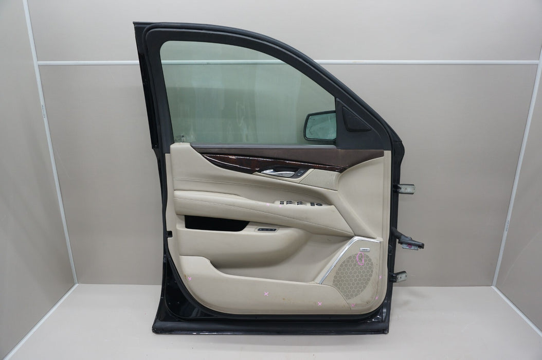 2015-2020 CADILLAC ESCALADE FRONT LEFT DRIVERS SIDE DOOR PANEL W/ INNER TRIM OEM