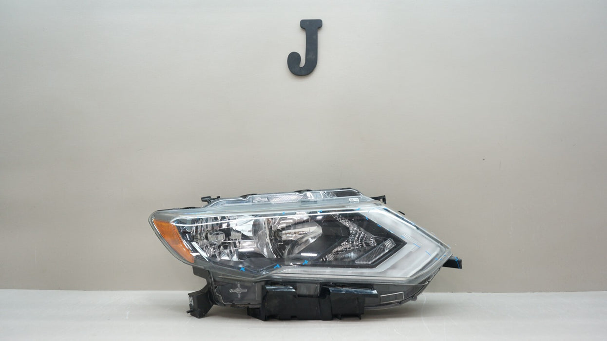 2017-2019 NISSAN ROGUE FRONT RIGHT PASSENGER SIDE HALOGEN WITH LED HEADLIGHT OEM