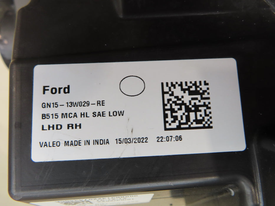 2018-2022 FORD ECOSPORT FRONT RIGHT PASSENGER HEADLIGHT OEM