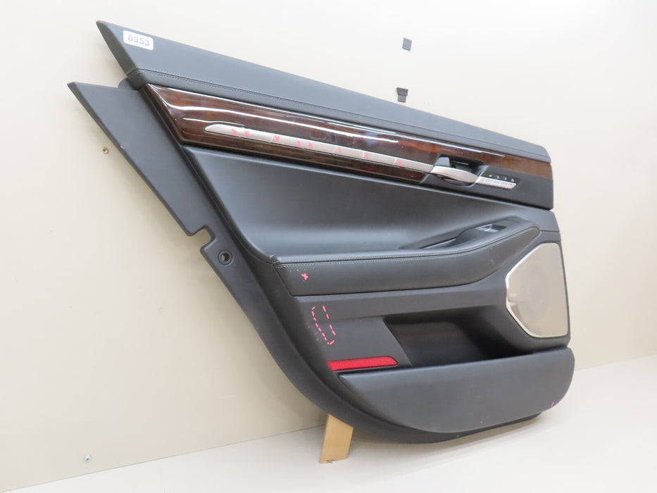 2017-2019 GENESIS G90 REAR LEFT DRIVER SIDE INTERIOR DOOR PANEL OEM