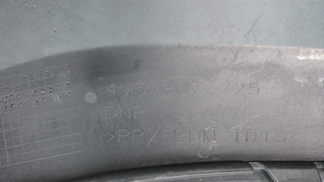 2022-2024 AUDI E-TRON GT FRONT BUMPER COVER SPACER PANEL OEM 4J3807725