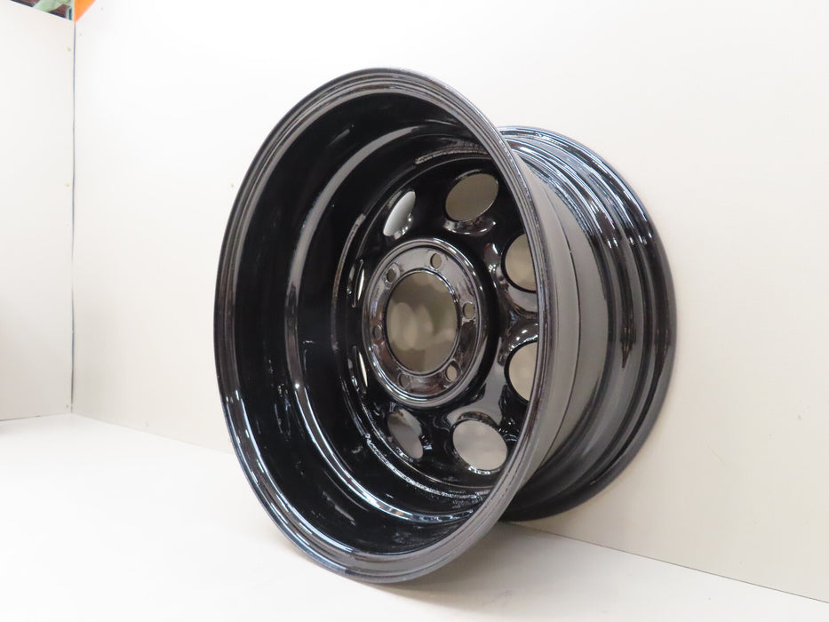 CRAGAR WHEEL SOFT 8 STEEL BLACK 17"x 8" 6 x 5.5" BOLT CIRCLE 4.5" BACKSPACE (P)