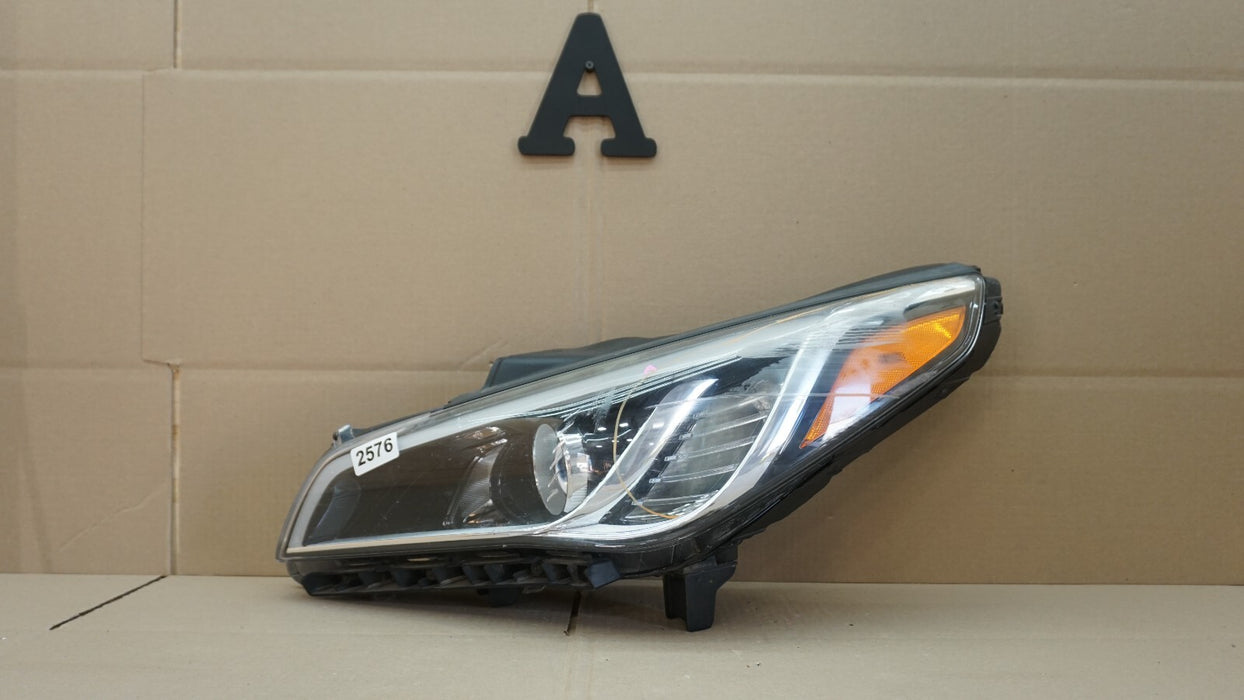 2011-2016 HYUNDAI SONATA FRONT LEFT DRIVERS SIDE HEADLIGHT OEM 11 12 13 14 15 16