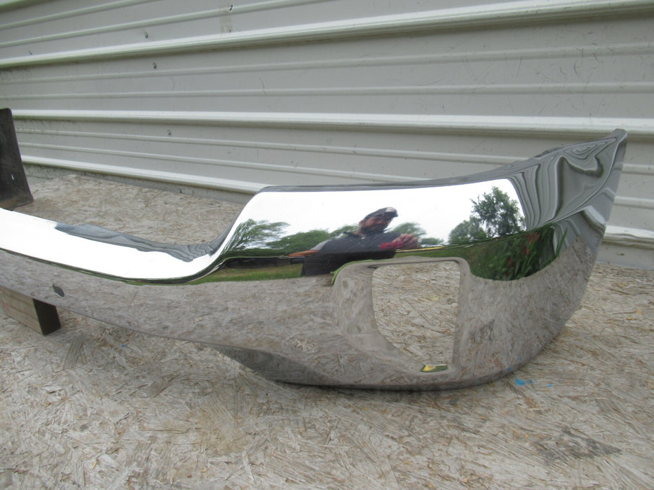 2016-2019 CHEVROLET SILVERADO 1500 LTZ FRONT BUMPER CHROME METAL W/SENSORS OEM