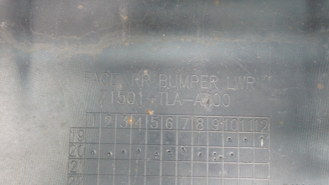 2020-2022 HONDA CRV CR-V REAR BUMPER COVER PANEL OEM 71501-TLA-A700