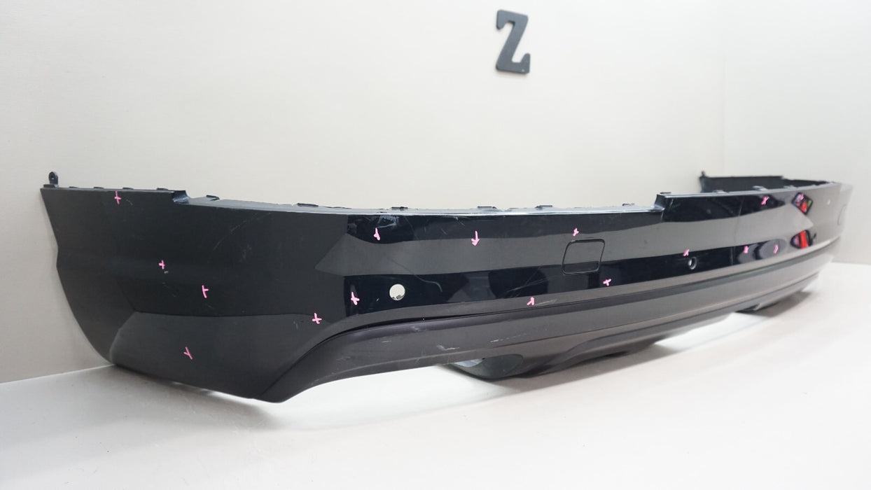 2017-2019 AUDI Q7 REAR LOWER BUMPER COVER W/ PARKING SENSOR HOLES 4M0807527B OEM