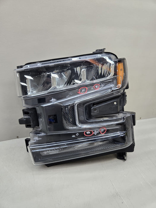 2019 2020 2021 2022 Chevrolet Silverado 1500 Front Left LED HEADLIGHT Lamp OEM.