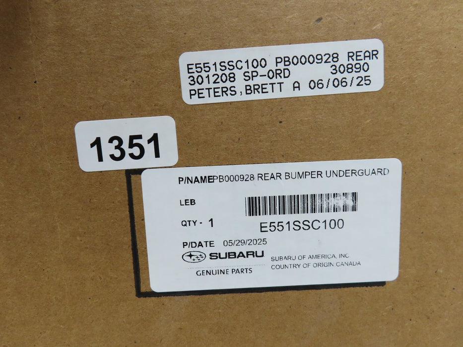 2009-2013 SUBARU FORESTER REAR BUMPER COVER FASCIA OEM