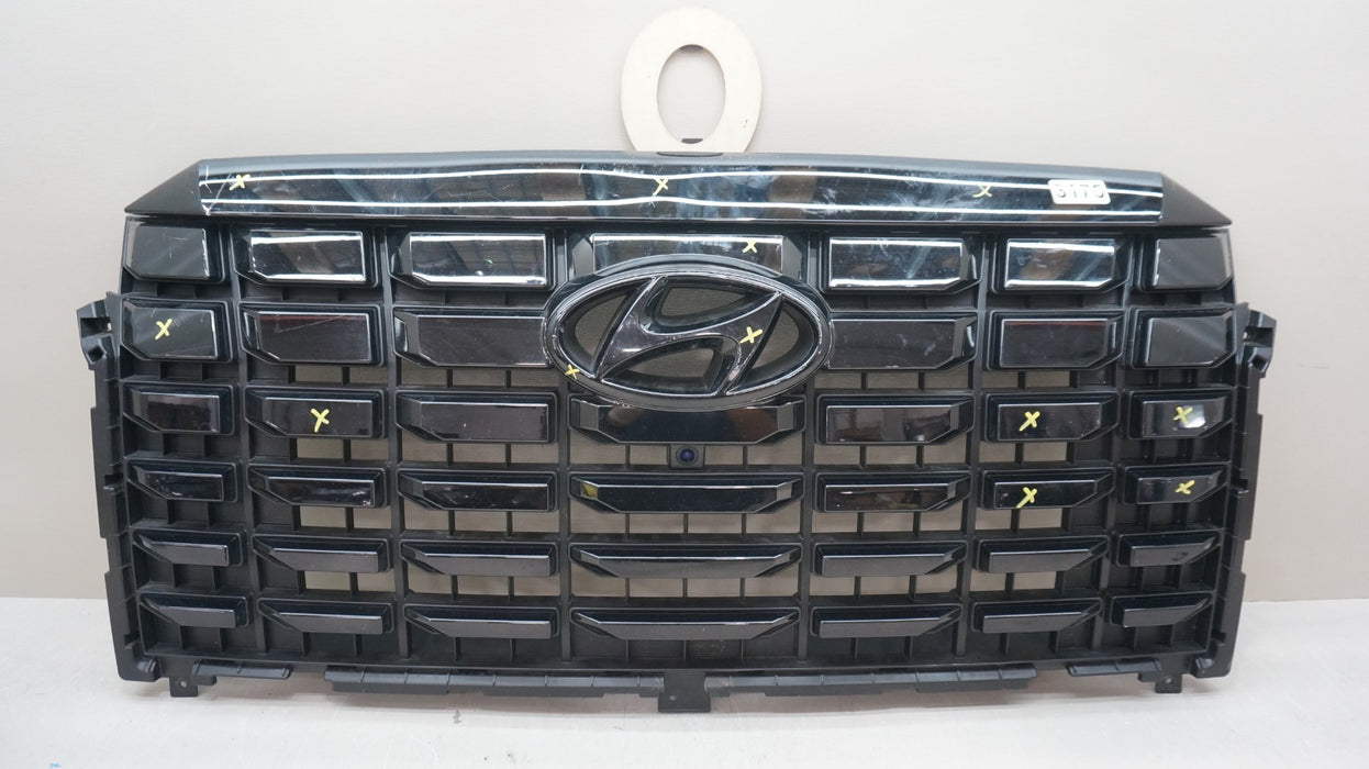 2023-2025 HYUNDAI PALISADE FRONT BLACK CHROME GRILLE W/ CAMERA OEM 863B5-S8CB0