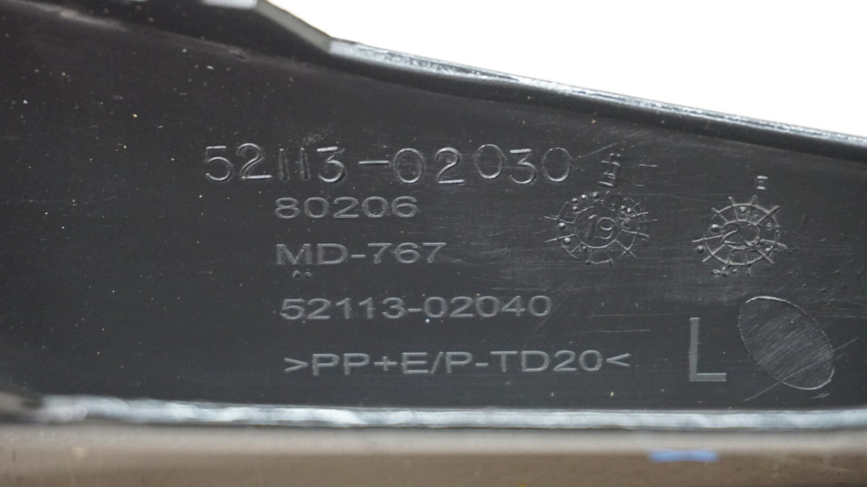 2020-2022 TOYOTA COROLLA FRONT LEFT BUMPER EXTENSION MOLDING OEM