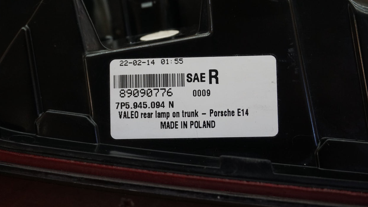2011-2014 PORSCHE CAYENNE REAR RIGHT PASSENGER SIDE INNER TAIL LIGHT OEM