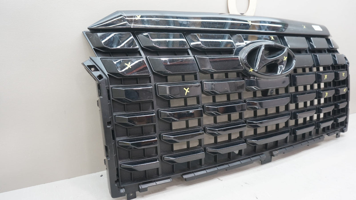 2023-2025 HYUNDAI PALISADE FRONT BLACK CHROME GRILLE W/ CAMERA OEM 863B5-S8CB0