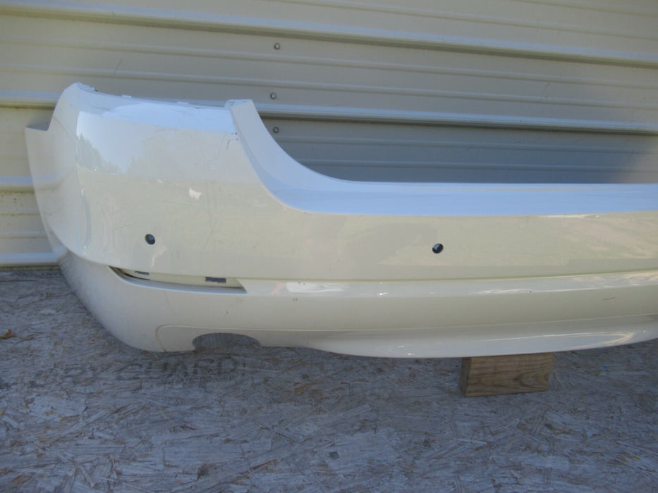 2011-2013 BMW 528I F10 REAR BUMPER COVER PANEL PLASTIC ALPIWEISS 7240334 OEM