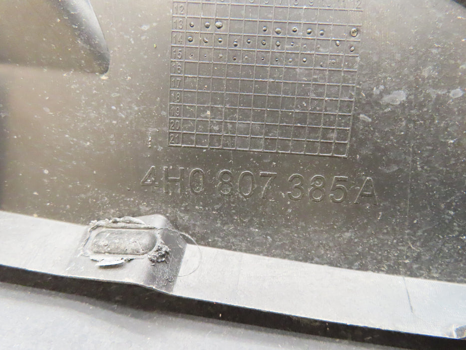 2010-2016 AUDI A8 REAR BUMPER COVER OEM 4H0807385A