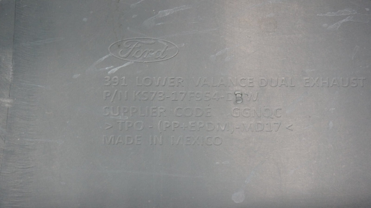 2019-2020 FORD FUSION REAR LOWER BUMPER VALANCE PANEL OEM KS73-17F954